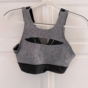 Lululemon grey and white sports bra